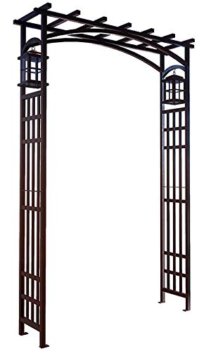 Amazon.com : Panacea 84303 Mission Garden Arbor with Lanterns